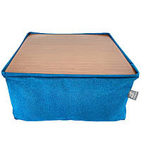 Бескаркасный модульный Пуф-столик Блэк Tia-Sport (sm-0948-4) голубой PP, код: 6537742