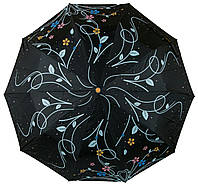 Женский зонт полуавтомат Bellisimo Черный (PODM529-4) ML, код: 8342783