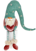 Декоративная игрушка Сидячий Гномик с сердцем 51см розовый с мятным BonaDi DP219321 KC, код: 8260404