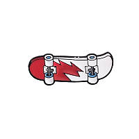 Пин BROCHE Скейтборд Молния красный BRGV113705 KC, код: 8157824
