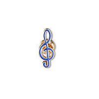 Пин BROCHE Скрипичный ключ синий BRGV113666 KC, код: 8301151