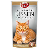 Лакомство для кожи и шерсти для кошек Perfecto Cat Feine Knabber Kissen HaarFell 50 г (403689 UM, код: 7998096