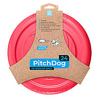 Игровая тарелка для апортировки PitchDog 24 см Розовый FS, код: 7565452