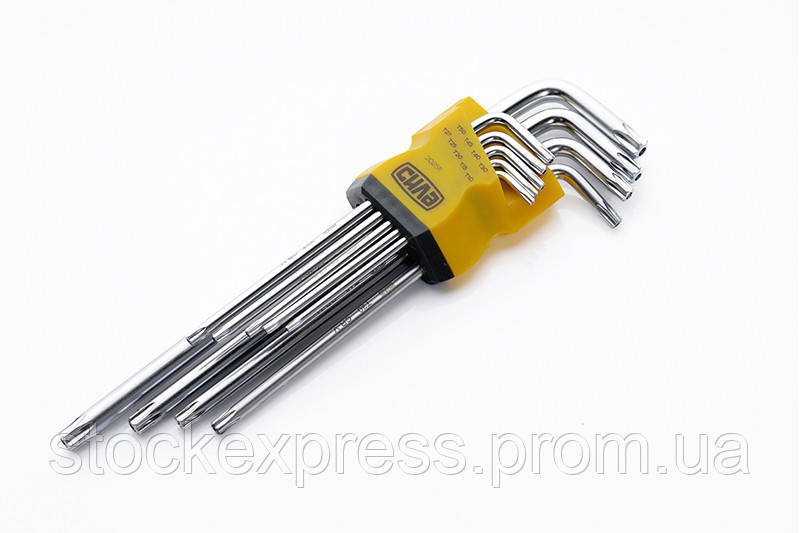 Набор торцевых ключей СИЛА Torx T10, T15, T20, T25, T27, T30, T40, T45, T50 длинных CrV 9 шт SE, код: 1726525 - фото 1 - id-p2168477228