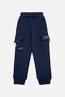 Спортивные брюки для мальчика 122 темно-синий Lizi Kids ЦБ-00220702 KC, код: 8428794