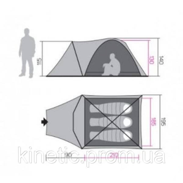 Палатка Hannah Hover 3 Зеленый (1052-118HH0152TS.01) KC, код: 7517000 - фото 8 - id-p2168578983