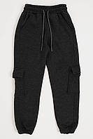 Спортивные брюки для мальчика 140 серый Yuki ЦБ-00230243 KC, код: 8428909
