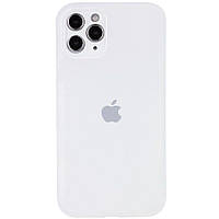 Чехол с защитой камеры Silicone Case Full iPhone 14 Pro Antique white SB, код: 8215880