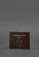 Кожаная обложка для удостоверения министерства обороны темно-коричневая BlankNote KC, код: 8132042