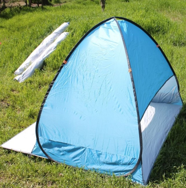 Палатка пляжная DT двухместная самораскладывающаяся 150 x 165 x 110 см Синяя KC, код: 6659532 - фото 4 - id-p2168579044