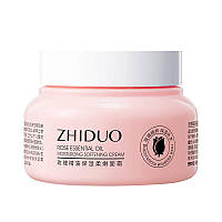 Смягчающий крем для проблемной кожи с розовой водой Zhiduo Rose Essential Oil 120g KP, код: 8160551