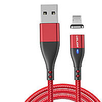 Магнитный кабель USLION Apple Lightning - USB 2 m Fast Charging US0159L Red FS, код: 7643612