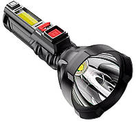 Карманный ручной аккумуляторный фонарик с зарядкой Flashlight USB 6х3х14 см Черный (S830USB) KC, код: 7790837