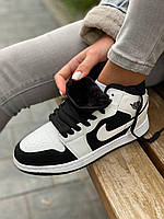 Nike Air Jordan 1 White Black хорошее качество кроссовки и кеды хорошее качество Размер 36