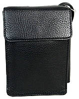 Мужская кожаная сумка через плечо Giorgio Ferretti Черный (Ef061 Black) KC, код: 7673500