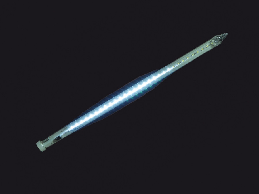 Гірлянда SNOWFALL Бурулька 2Вт біла, білий провід 48LED 0,8 м з вбудованим контролером IP44 вулична