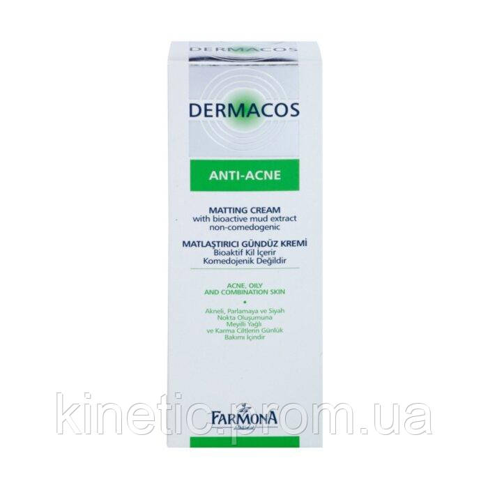 Дневной матирующий крем для лица UVA UVB Farmona Dermacos Anti-Acne 50 мл KC, код: 8163308 - фото 3 - id-p2168552791