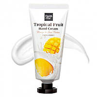 Крем для рук з манго та олією ши FARMSTAY Tropical Fruit Hand Cream Mango and Shea Butter 50 TE, код: 8331758