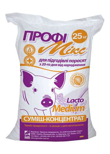 Сухое молоко Профимилк Лакто Медиум для поросят 20-60 дн., 25 кг заменитель цельного молока (ЗЦМ) - фото 1 - id-p400460383