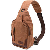 Практичная мужская сумка через плечо Vintage 20389 Коричневый KC, код: 7487387