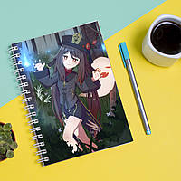 Скетчбук Sketchbook блокнот для рисования с принтом Genshin Impact - компьютерная игра 10 А3 KC, код: 8301476