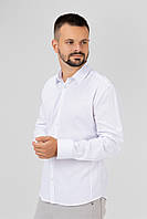 Рубашка однотонная мужская Jean Piere JP8804 XL Белый (2000990021069) FS, код: 8310008
