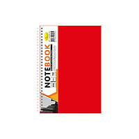 Блокнот А5 Апельсин Б-БП5-40 40 листов пружина сбоку Красный KC, код: 8259241