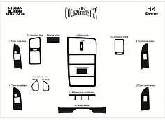 Накладки на панель для Nissan Almera N15 1995-2000 рр