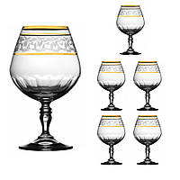 Набор бокалов для бренди коньяка Lora Бесцветный H80-058 380ml FT, код: 7242448