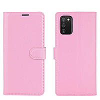 Чехол-книжка Litchie Wallet для Samsung Galaxy A02s Pink FE, код: 6761606