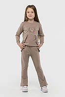 Костюм для девочки свитшот штаны Pop Fashion 7260 98 см Капучино 2000990158482 z116-2024