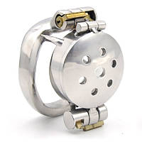 Пояс верности Double Lock Flip Glans Cover Chastity Cage Small Bdsm4u FE, код: 8368222