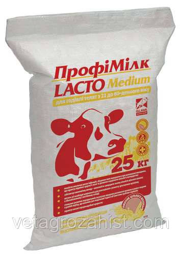 Сухое молоко Профимилк Лакто Медиум для телят 21-60 дн., 25 кг заменитель цельного молока (ЗЦМ) - фото 1 - id-p400464820