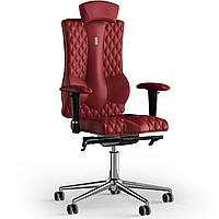 Кресло KULIK SYSTEM ELEGANCE Экокожа с подголовником со строчкой Красный (10-901-WS-MC-0205) FE, код: 1689424