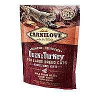 Корм для кошек крупных пород Carnilove Large Breed Duck Turkey 400 г с уткой и индейкой IN, код: 6765883