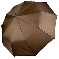 Складной однотонный зонт полуавтомат от Bellissimo антиветер коричневый М0533-5 AG, код: 8324046