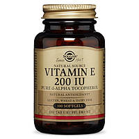 Витамин E Solgar Vitamin E 200 IU Mixed Tocopherols 100 Softgels NB, код: 7519205