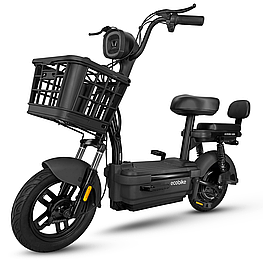 Електроскутер двомісний ECOBIKE Nova 15Ah 48V 600W 35 км/час black