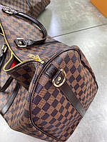 Дорожная сумка Louis Vuitton коричневая шашка c097 Отличное качество