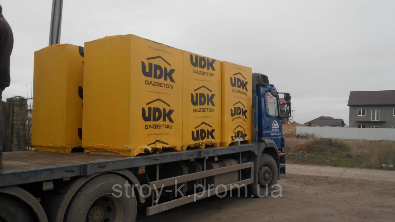 Газобетон, газоблок ЮДК UDK BLOCK D400,600х200х400