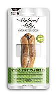 Лакомство для кошек и собак Natural Kitty в виде кусочков тунца приготовленных на пару Pettri IN, код: 8254387