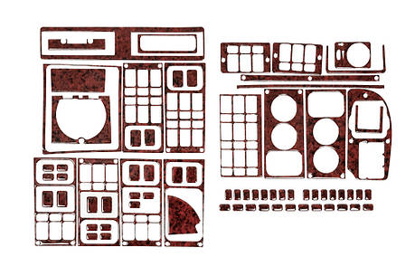 Накладки на панель 1995-2004  під дерево  для Scania 4 серія років, фото 2