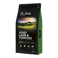 Сухой корм для взрослых собак Profine Adult Lamb Potato 15 кг IN, код: 2644345