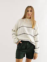Женский свитер One Size молочный Yuki ЦБ-00224593 FE, код: 8422806