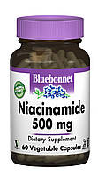 Ниацинамид (B3) 500мг Bluebonnet Nutrition 60 гелевых капсул FE, код: 1845289