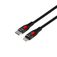 Кабель USB Remax RC-188i Type C - Ligtning Super Fast Charge 5A Черный FE, код: 7633039