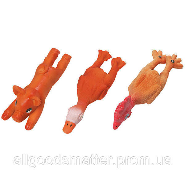 Іграшка для собак Flamingo Animals з латексу 3x4x4 см (5400274762232) AG, код: 7721168