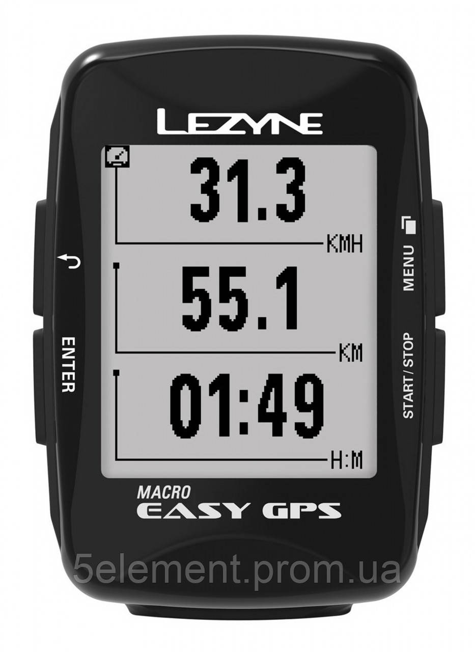 GPS компьютер Lezyne Macro Easy GPS (1052-4712806 003029) FE, код: 8185592 - фото 2 - id-p2168772641