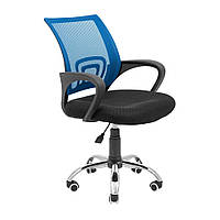 Офисное кресло руководителя Richman Spider Piastra Хром Черно-синий z113-2024