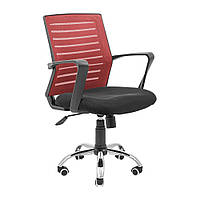 Офисное кресло руководителя Richman Flash Хром M1 Tilt Черно-красный z113-2024